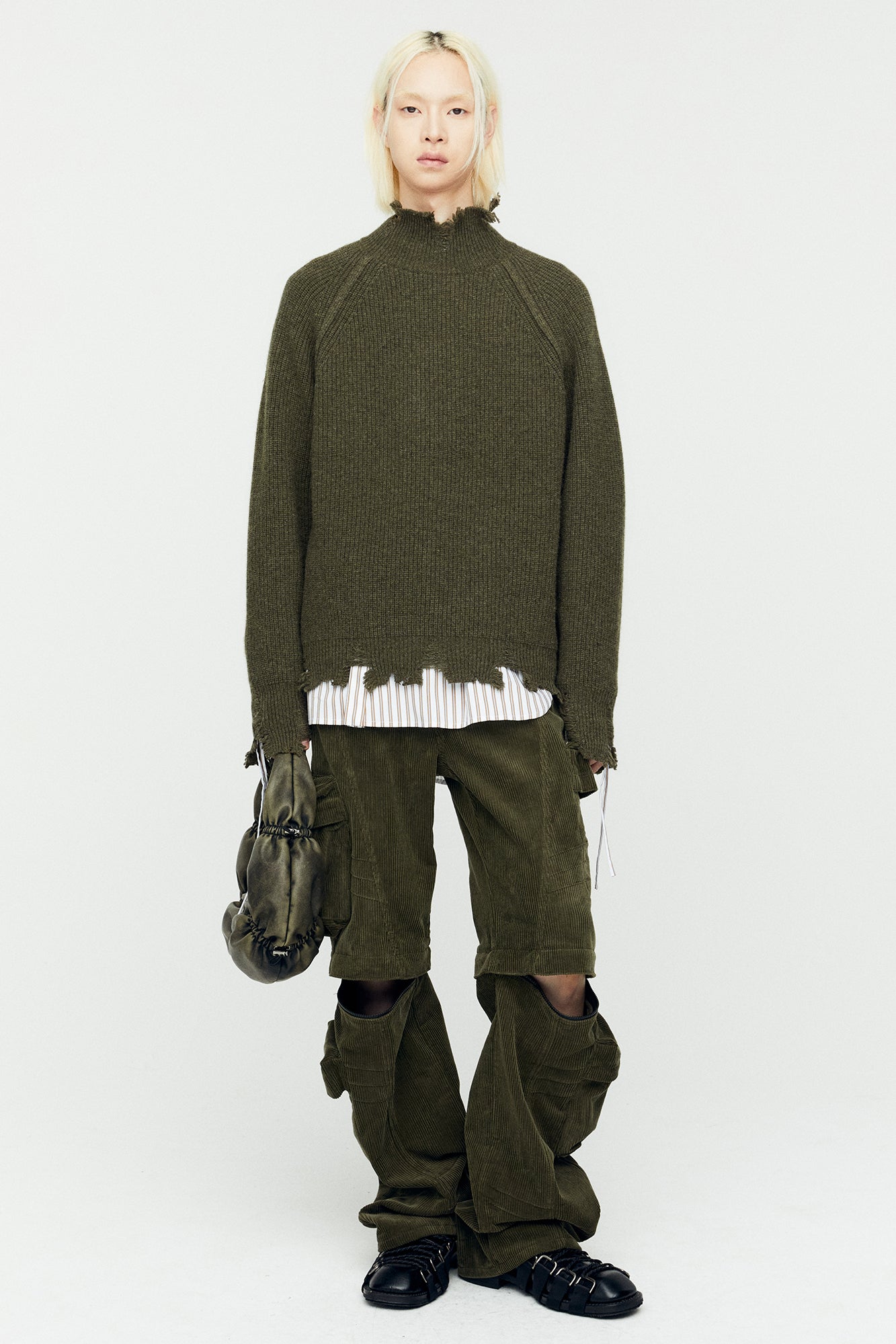 ROGHEN TURTLE NECK SWEATER atb1157m (BLACK)