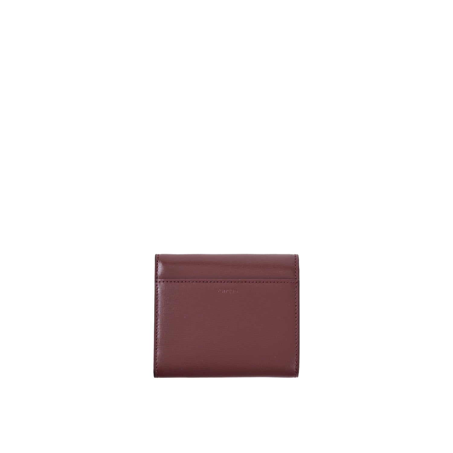 Occam Ring Square Half Wallet Currant Burgundy