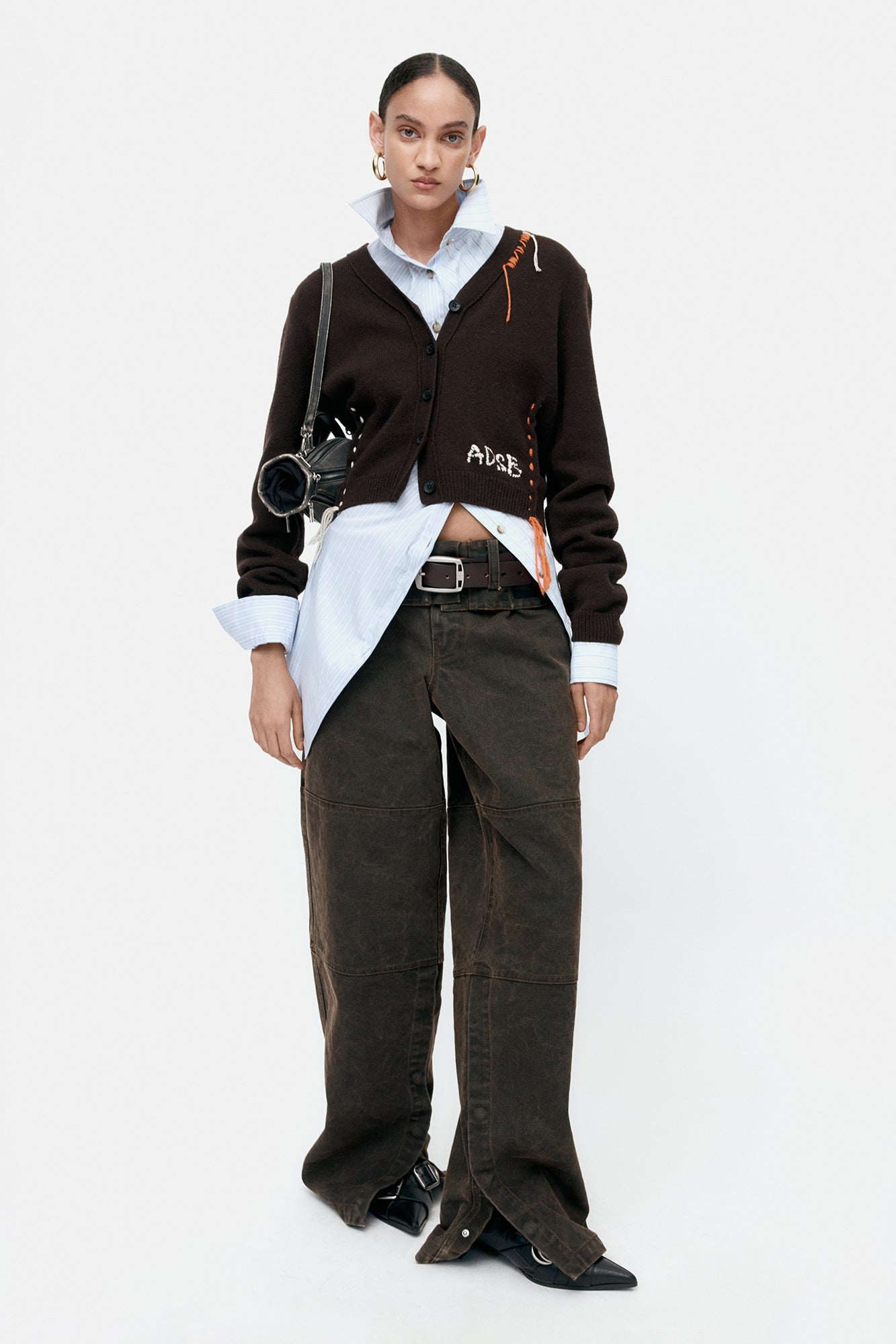 FOLDED WORK PANTS apa851w (BROWN)