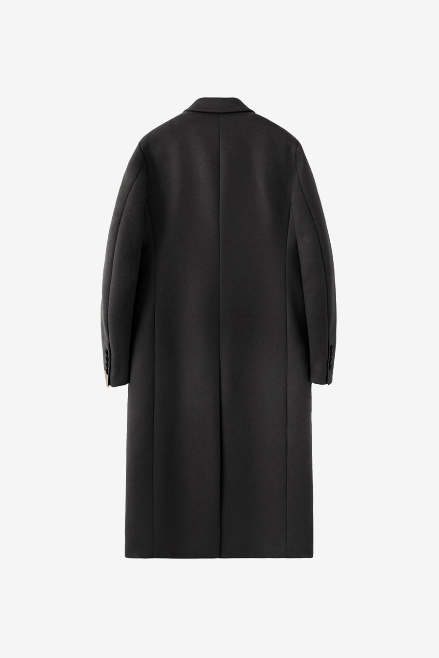 Cashmere Single Maxi Coat BLACK