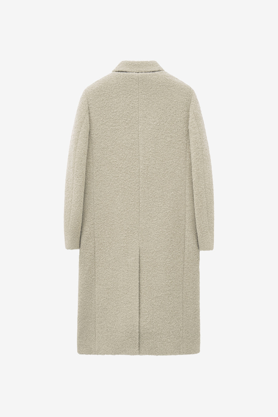 Boucle Alpaca Hair Double Coat ASH BEIGE