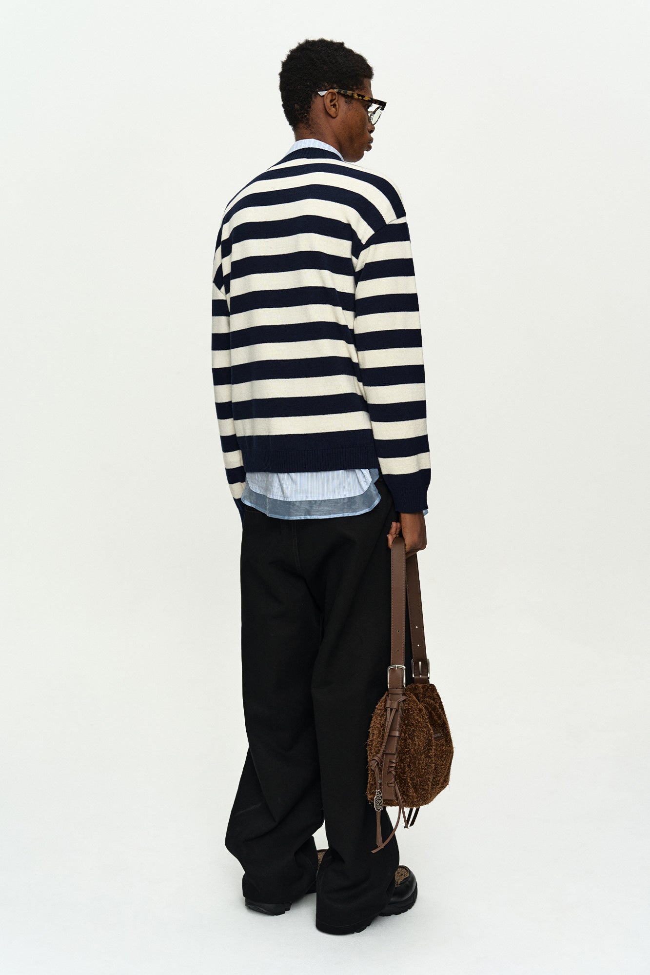 [Restock] BOY'S HEART MESSAGE CREW-NECK SWEATER atb1453m(NAVY/IVORY)