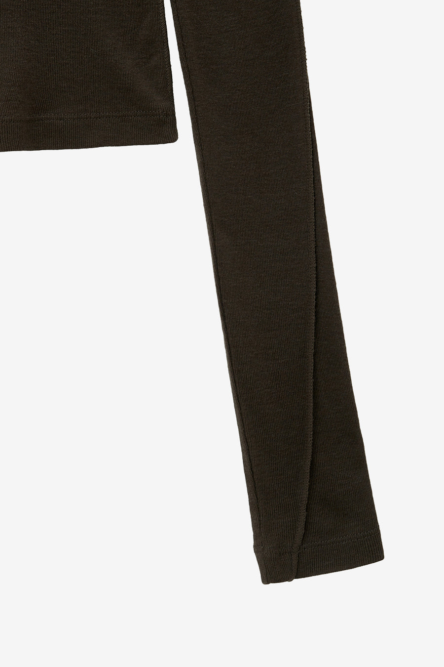 Line Point Turtleneck KHAKI BROWN