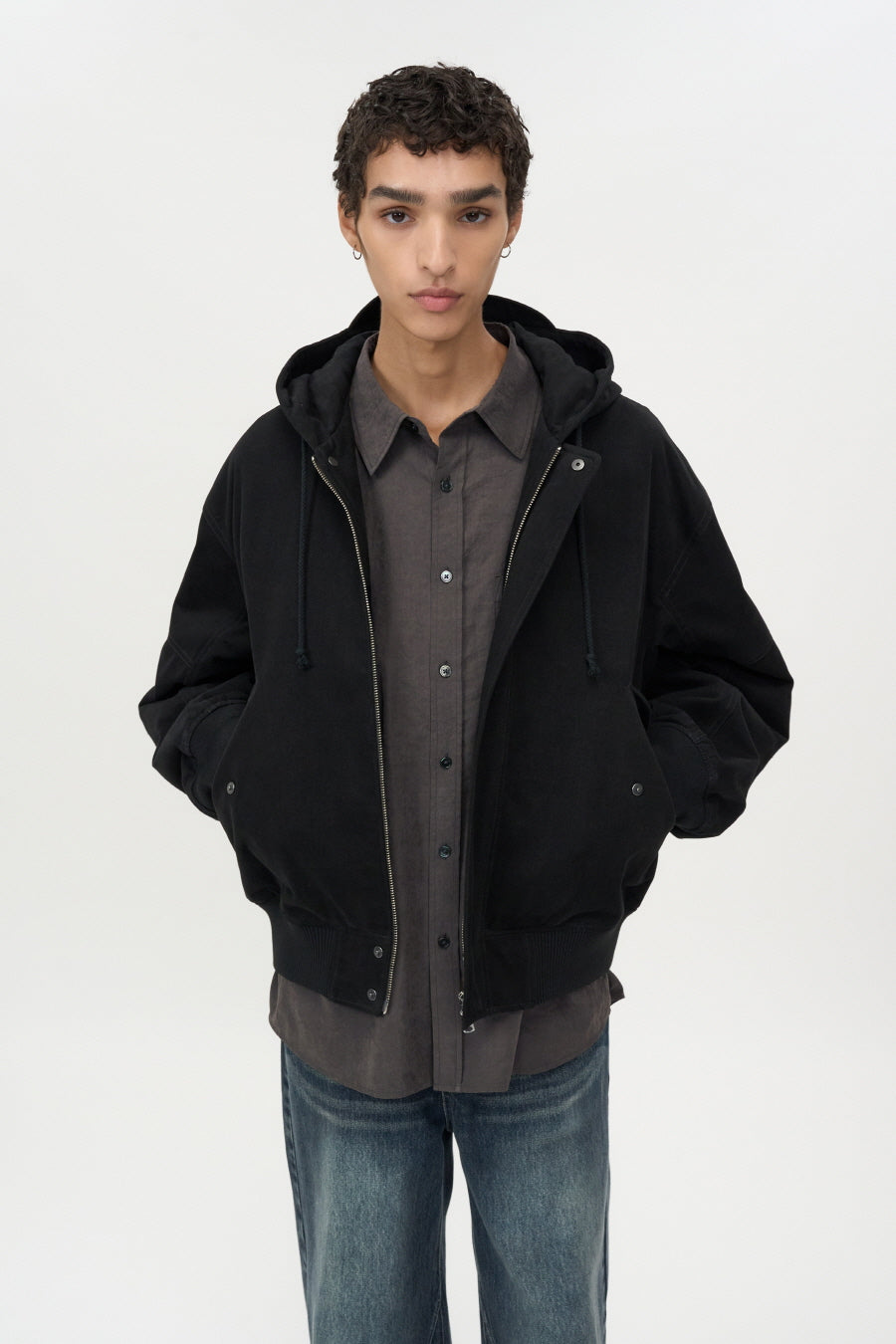 Flight Hooded Bomber BLACK