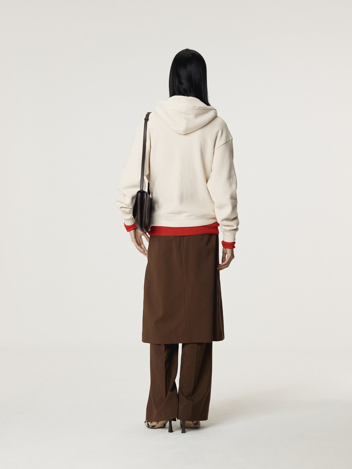 RC LAYERED SKIRT PANTS (TOBACCO)