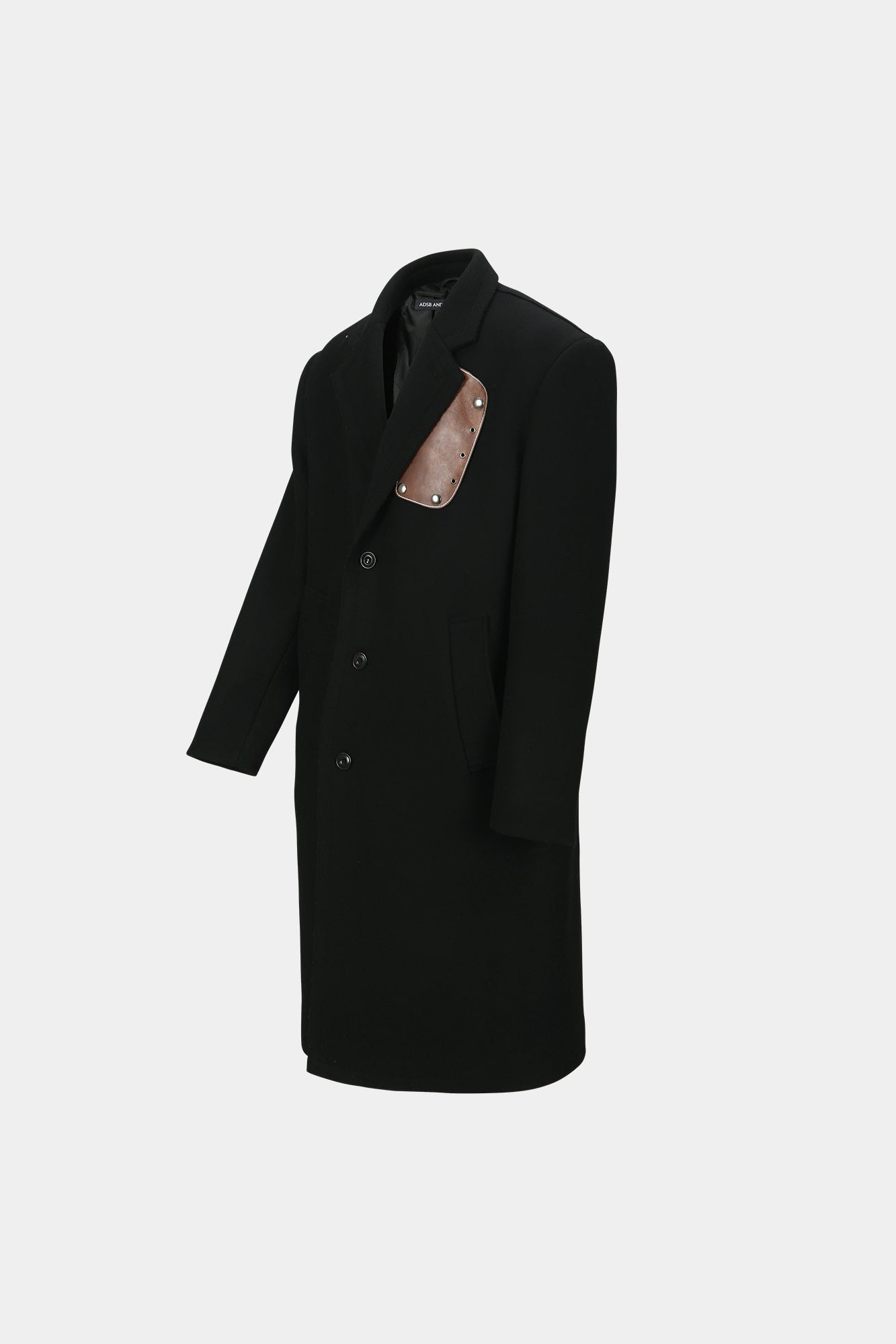 UNISEX JAMES WOOL COAT awa731u(BLACK)