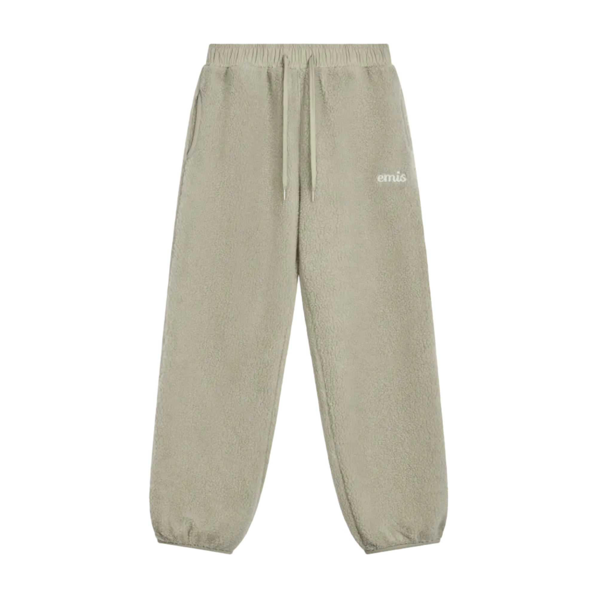 (W) FLEECE JOGGER PANTS - BEIGE