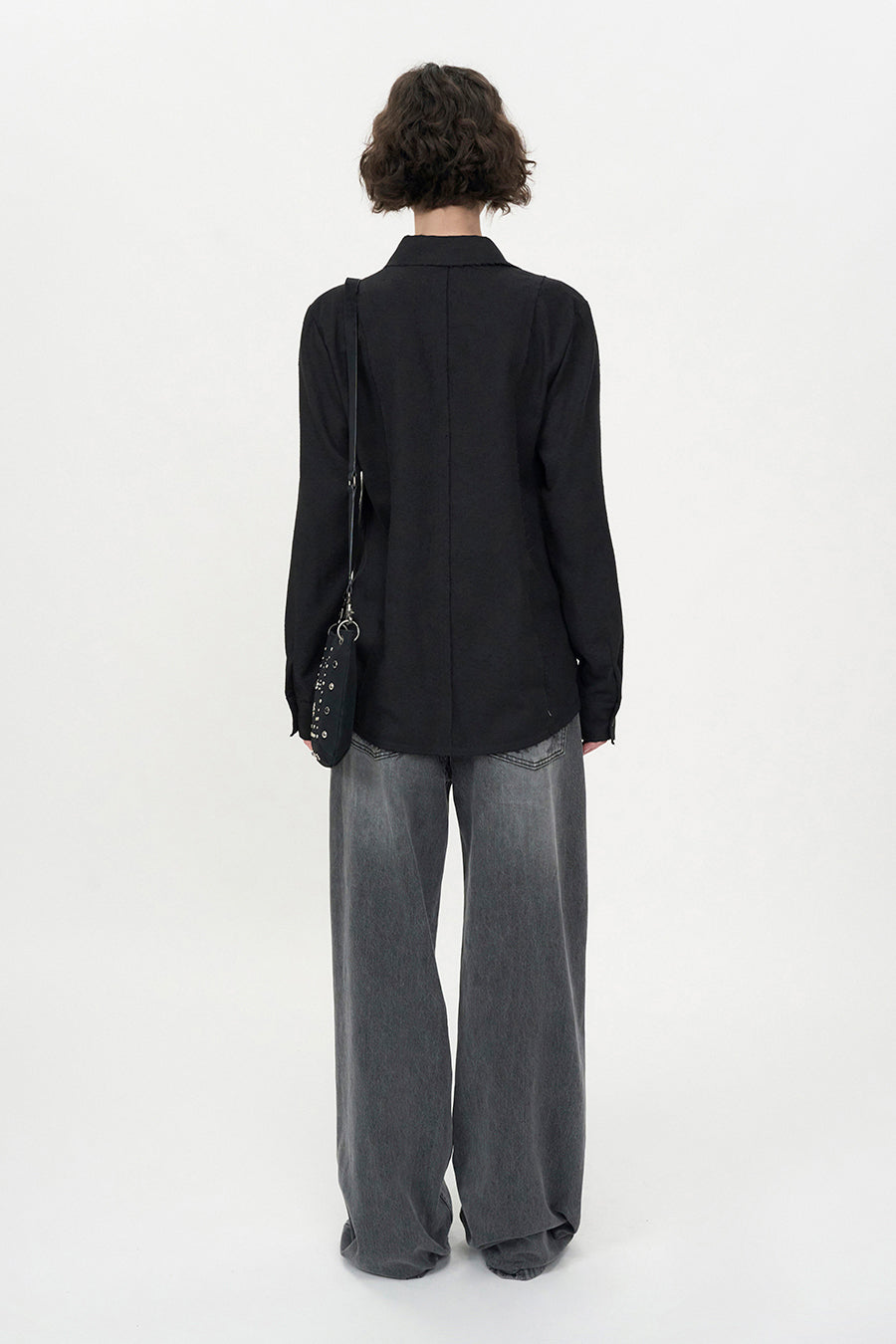 Natural Cut-Off Shirt BLACK