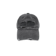 Washed Needlework Cap CHARCOAL