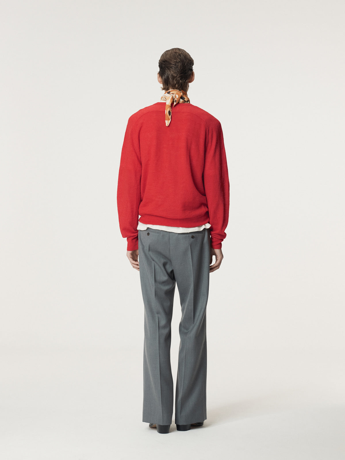 RC SHEER KNIT TOP (SCARLET RED)