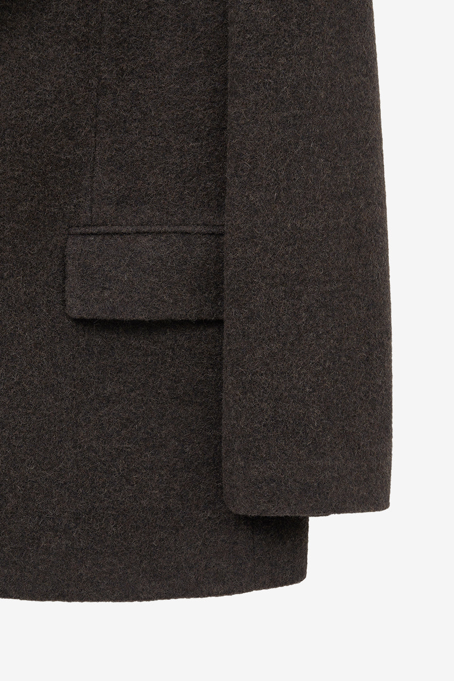 Alpaca Wool Blazer BROWN