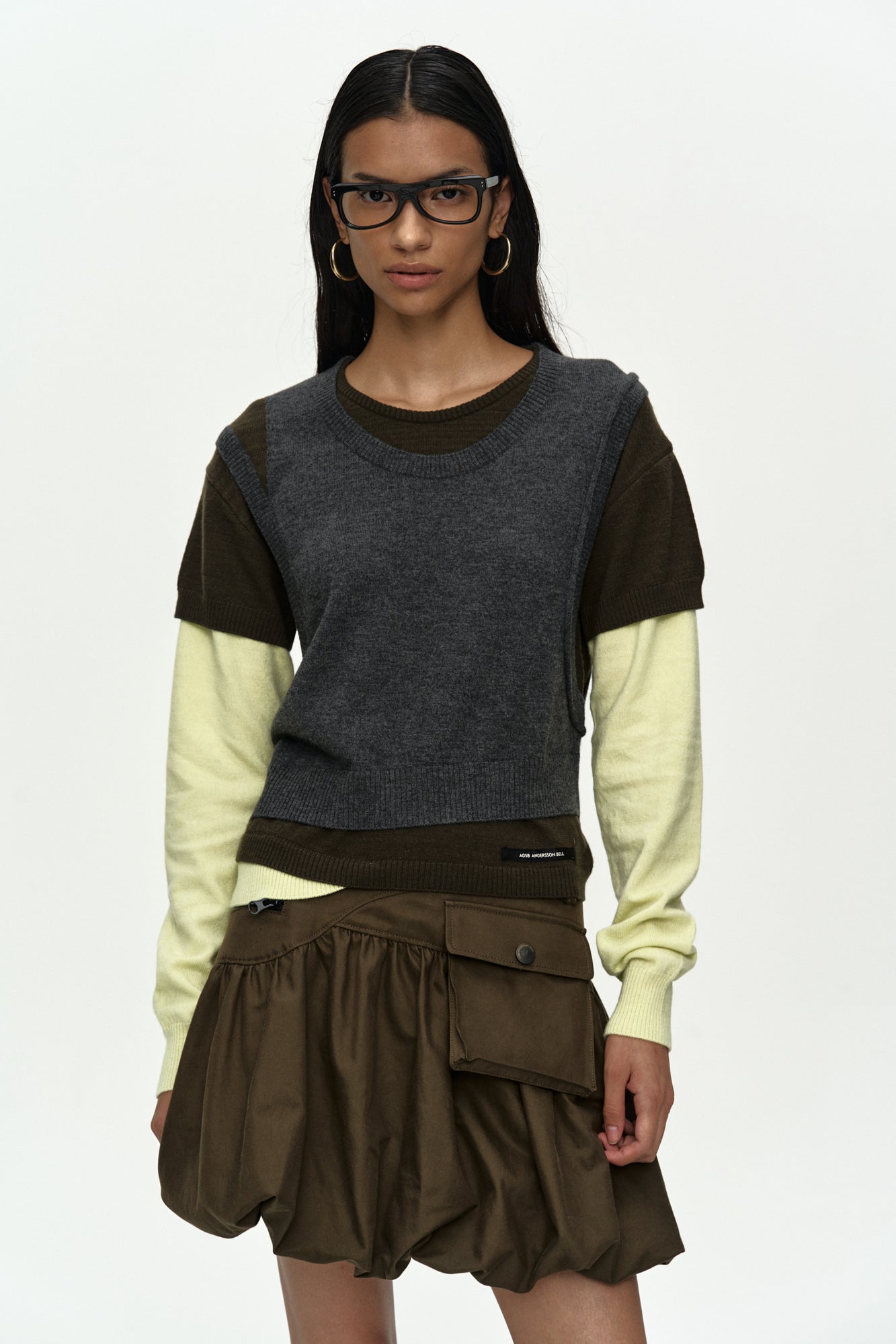 CARGO BALLOON SKIRT apa897w (KHAKI)