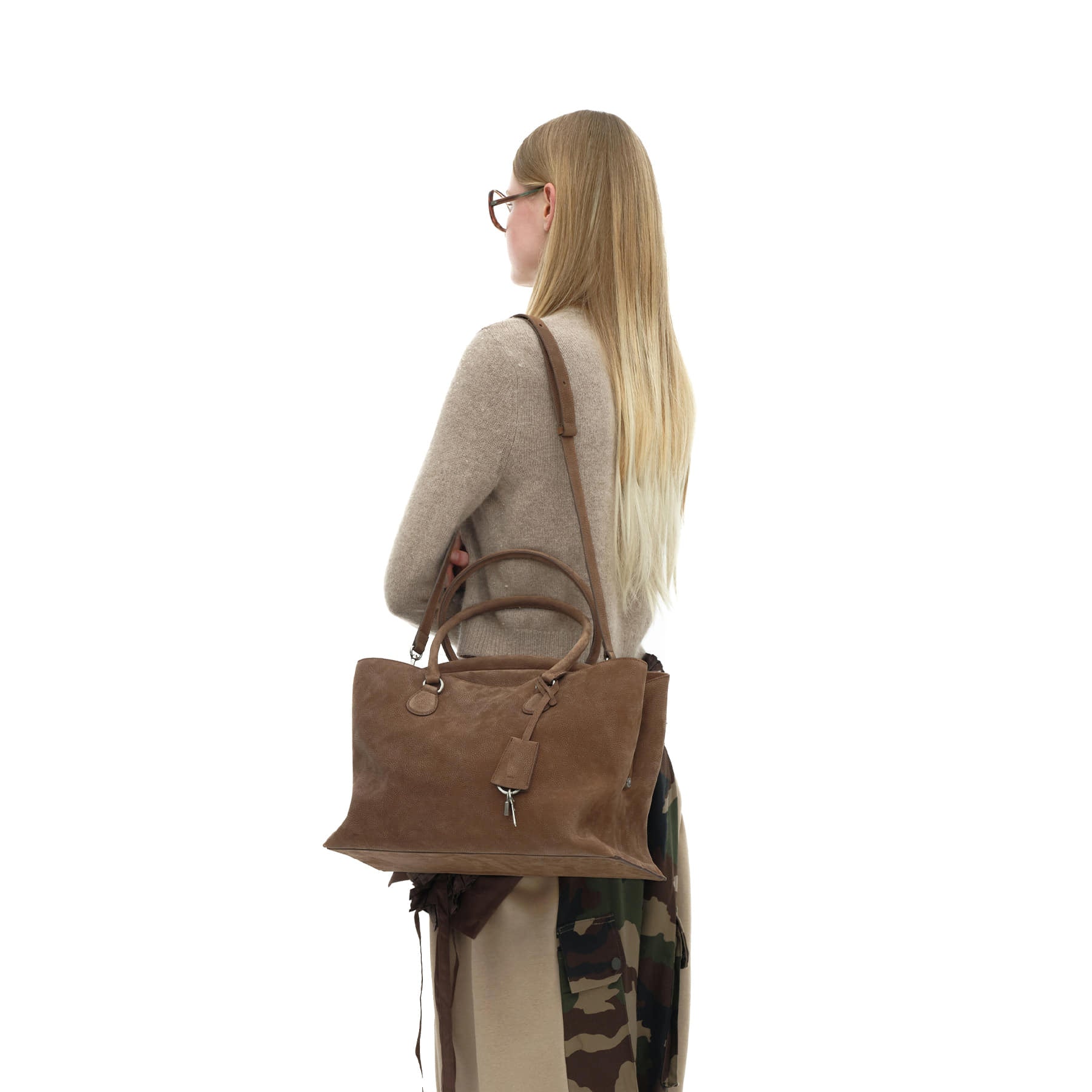 SHELL BROT LARGE [NUBUCK BROWN]