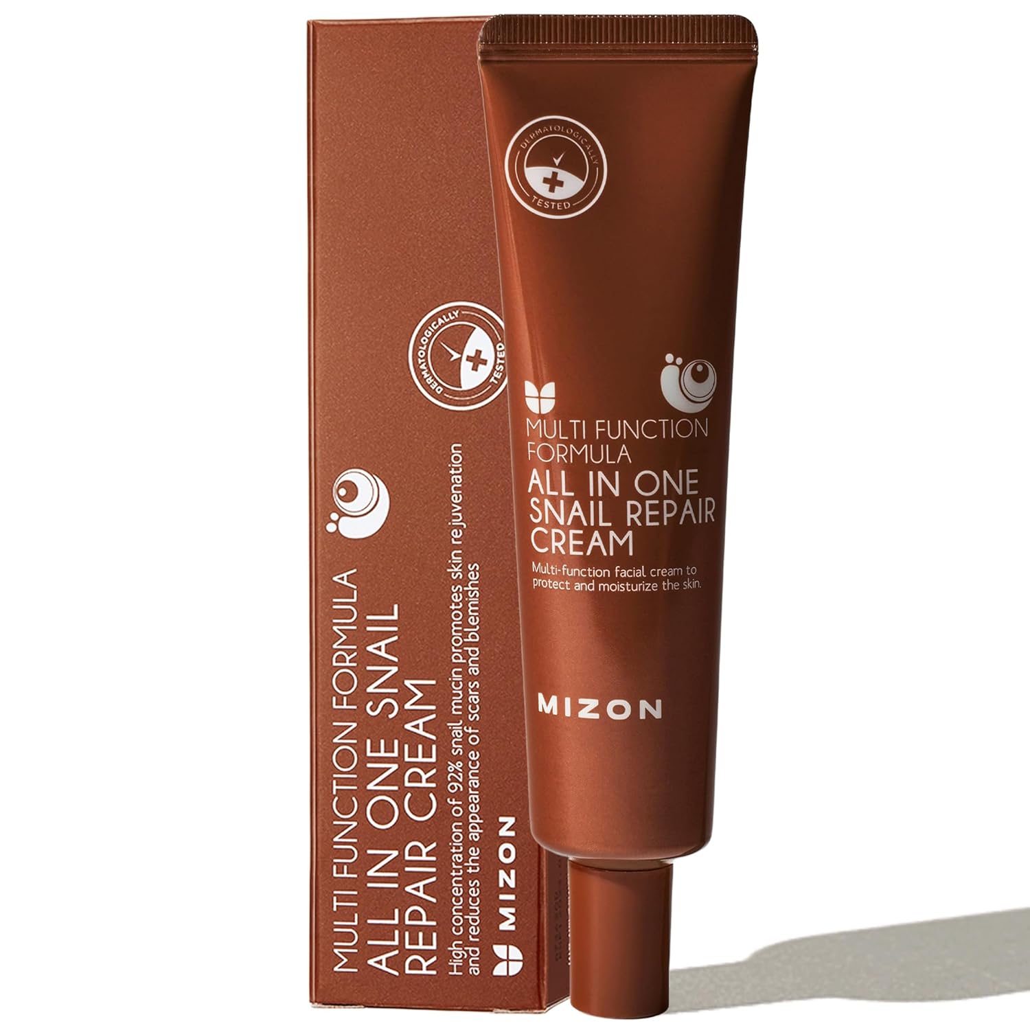 MIZON All-in-One Snail Repair Cream Korean Face Moisturizer (1.18 Fl.Oz)