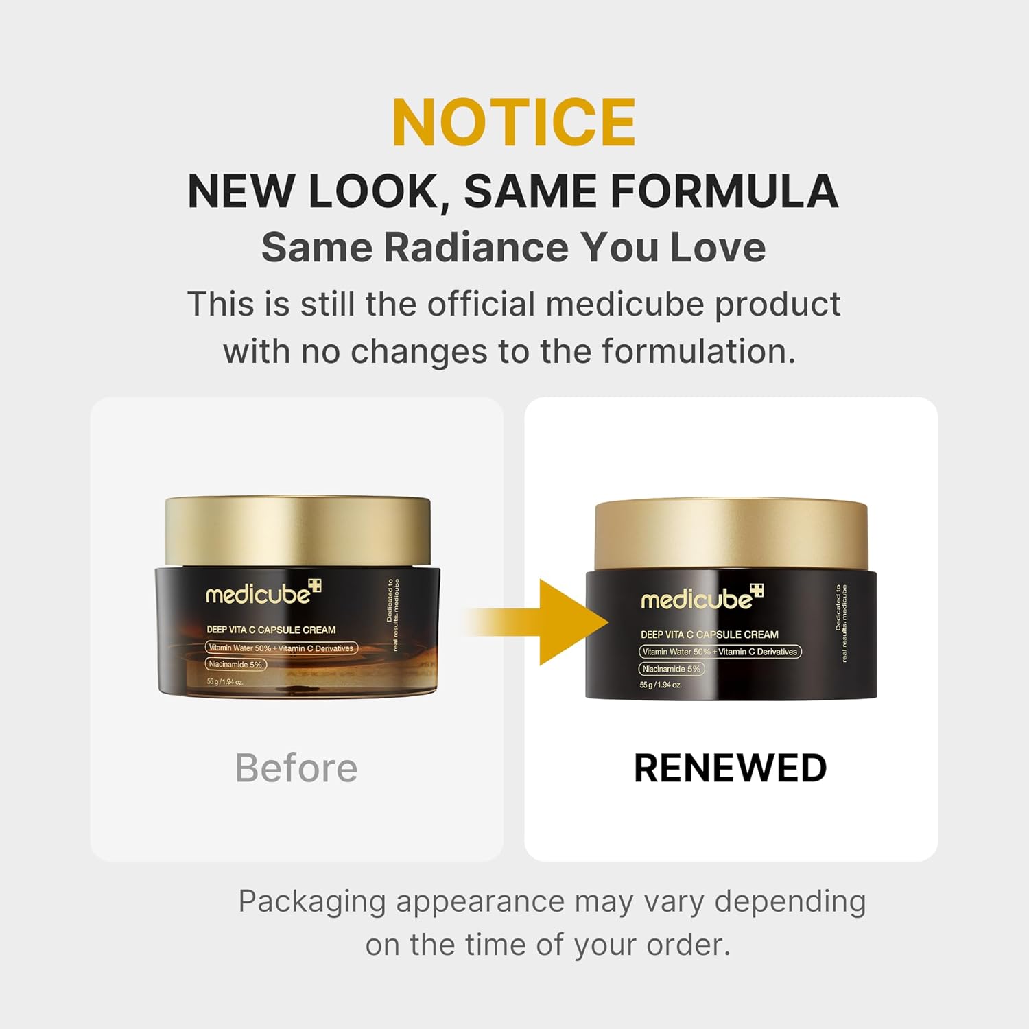 medicube Deep Vitamin C Golden Capsule Face Moisturizer 1.94 oz