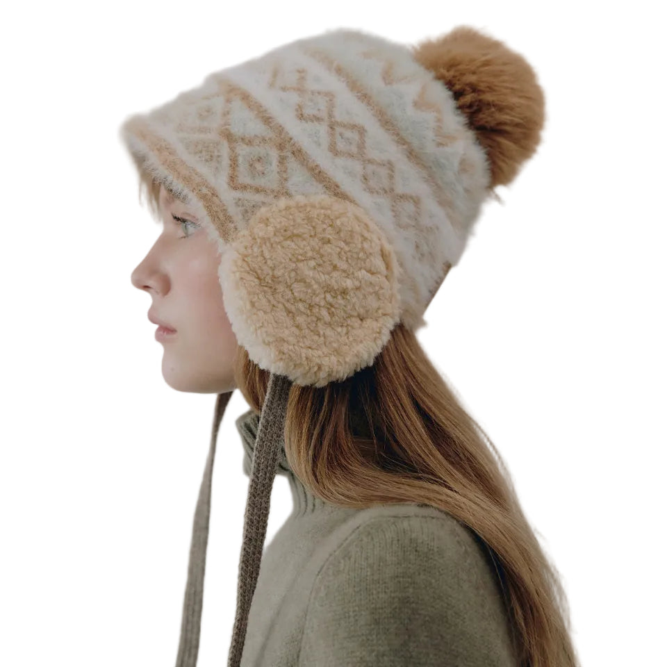 Nordic Pompom Trooper Hat_VH259OAC001M