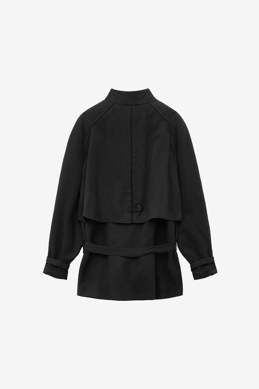 Raglan Tencel Casual Jacket BLACK