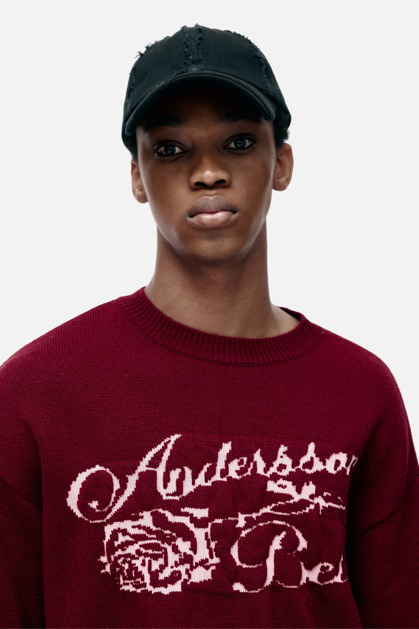 UNISEX CASHMERE ROSE CREW-NECK SWEATER atb1372u (LILAC)