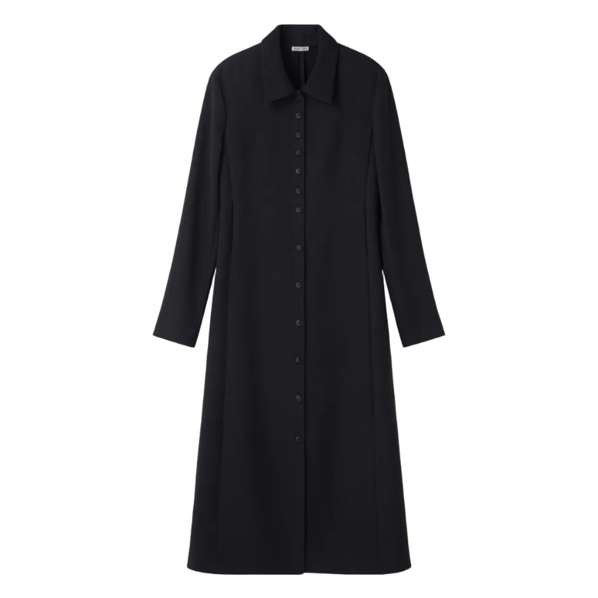 SLIM FIT SHIRT DRESS (CHARCOAL GREY)