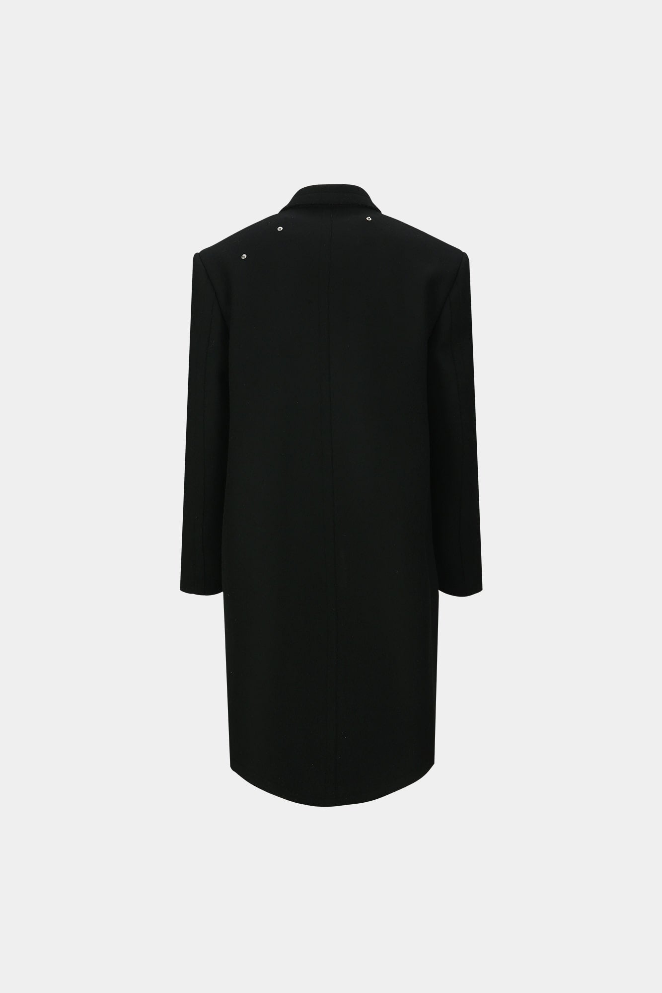 UNISEX JAMES WOOL COAT awa731u(BLACK)