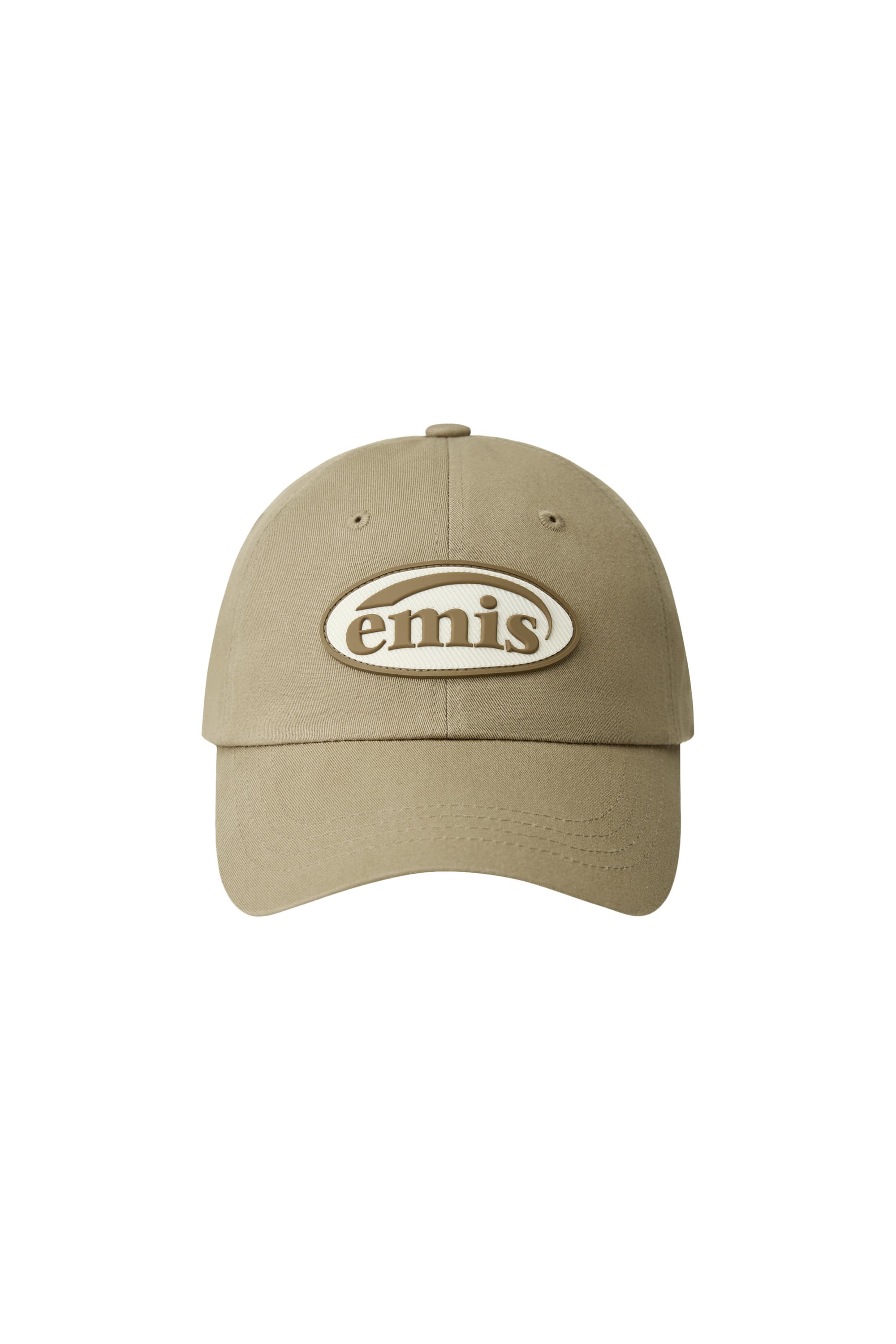 RUBBER PATCH BALL CAP - BEIGE