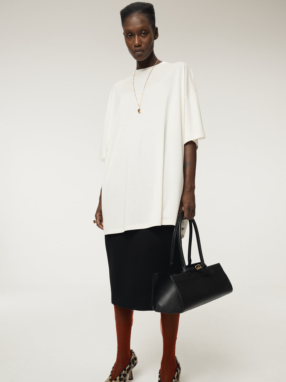 FLUID OVERSIZED T-SHIRT (IVORY)