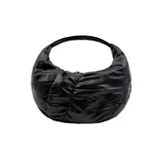 Glossy Croissant Bag BLACK