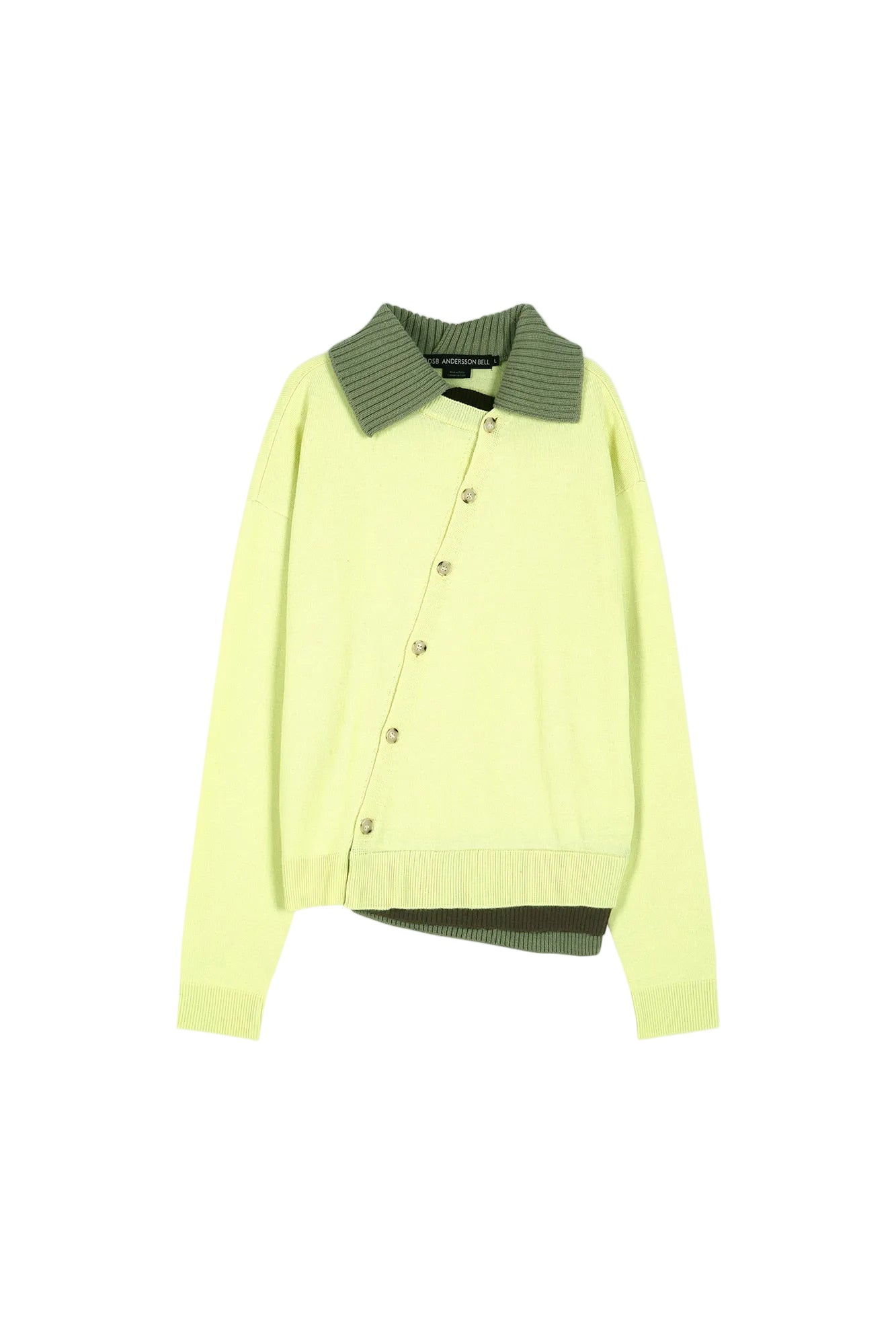 LAYERED COLLAR CARDIGAN atb1428m (LEMON)