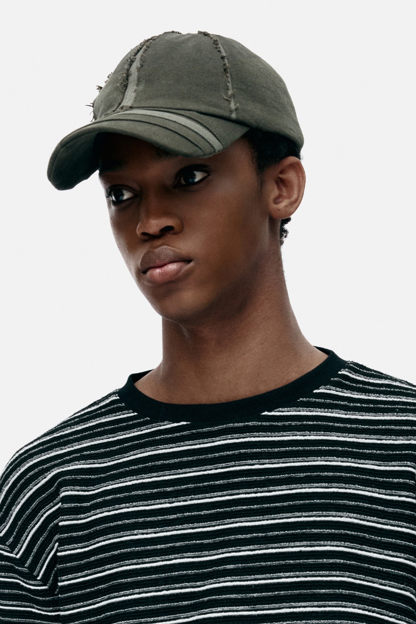 UNISEX LAYERED CAP aaa498u (KHAKI)
