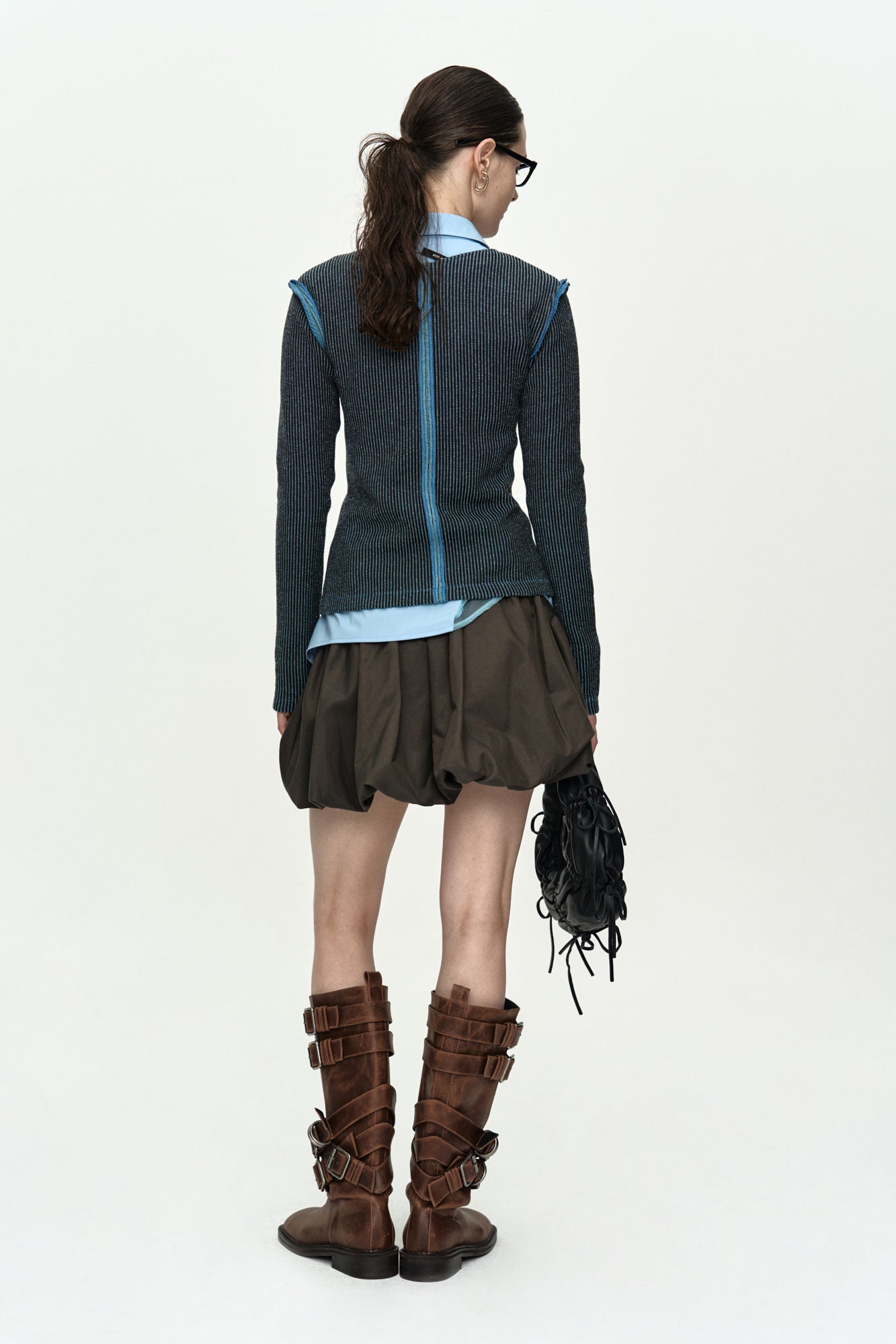 CARGO BALLOON SKIRT apa897w (CHARCOAL)