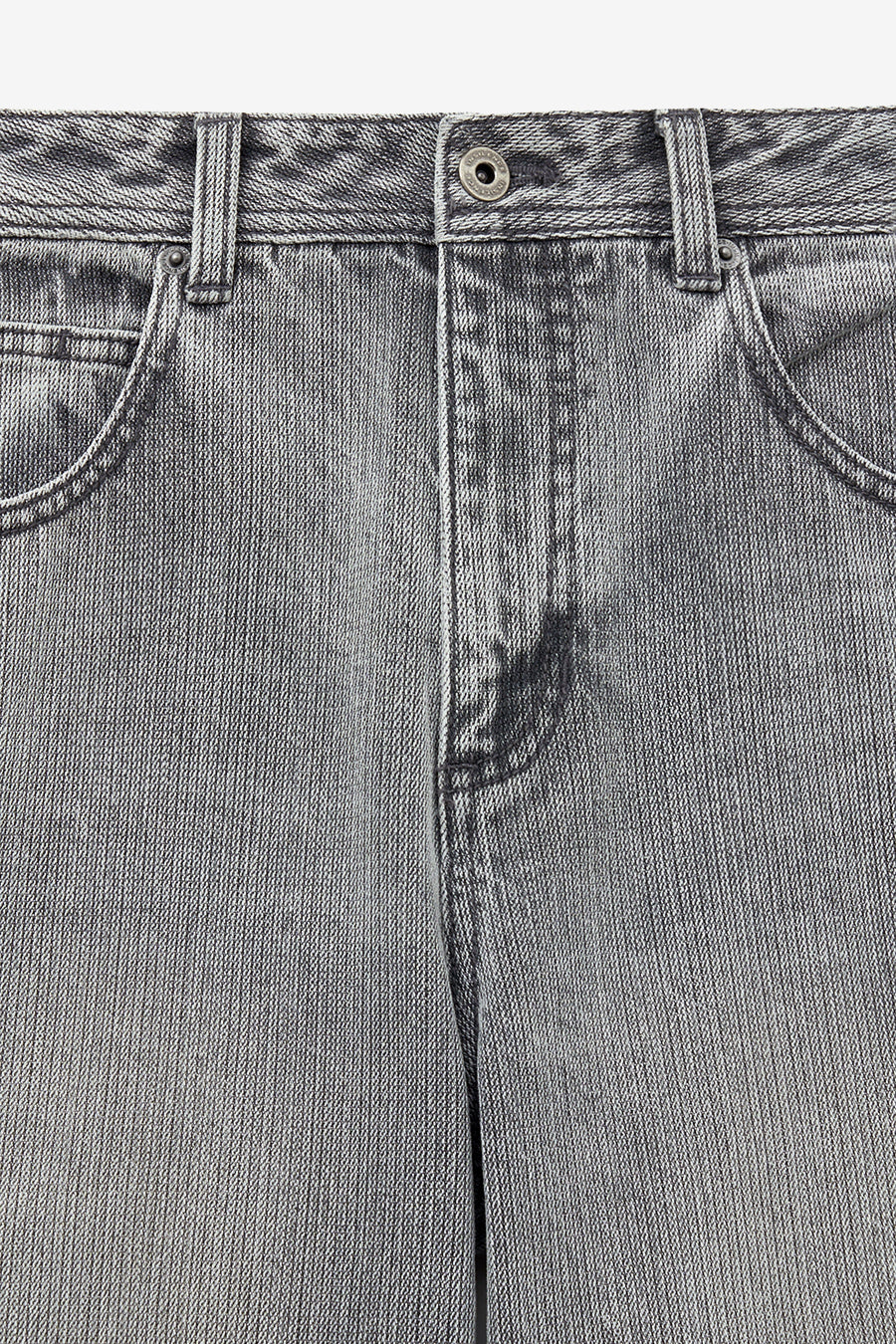 Broken Twill Straight Jeans LIGHT GREY