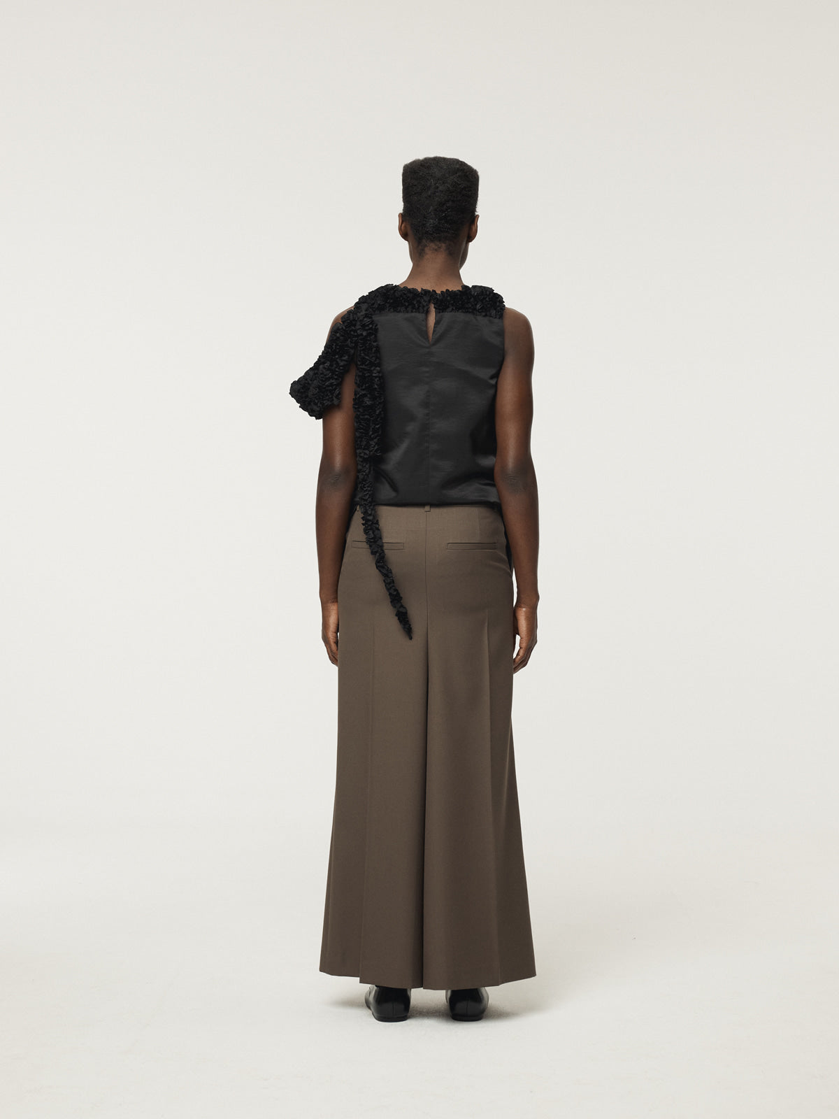 SINTRA SLIT SKIRT PANTS (DARK KHAKI)