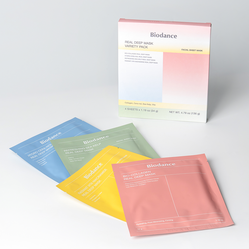 [4 Sheets] Real Deep Mask Variety Pack