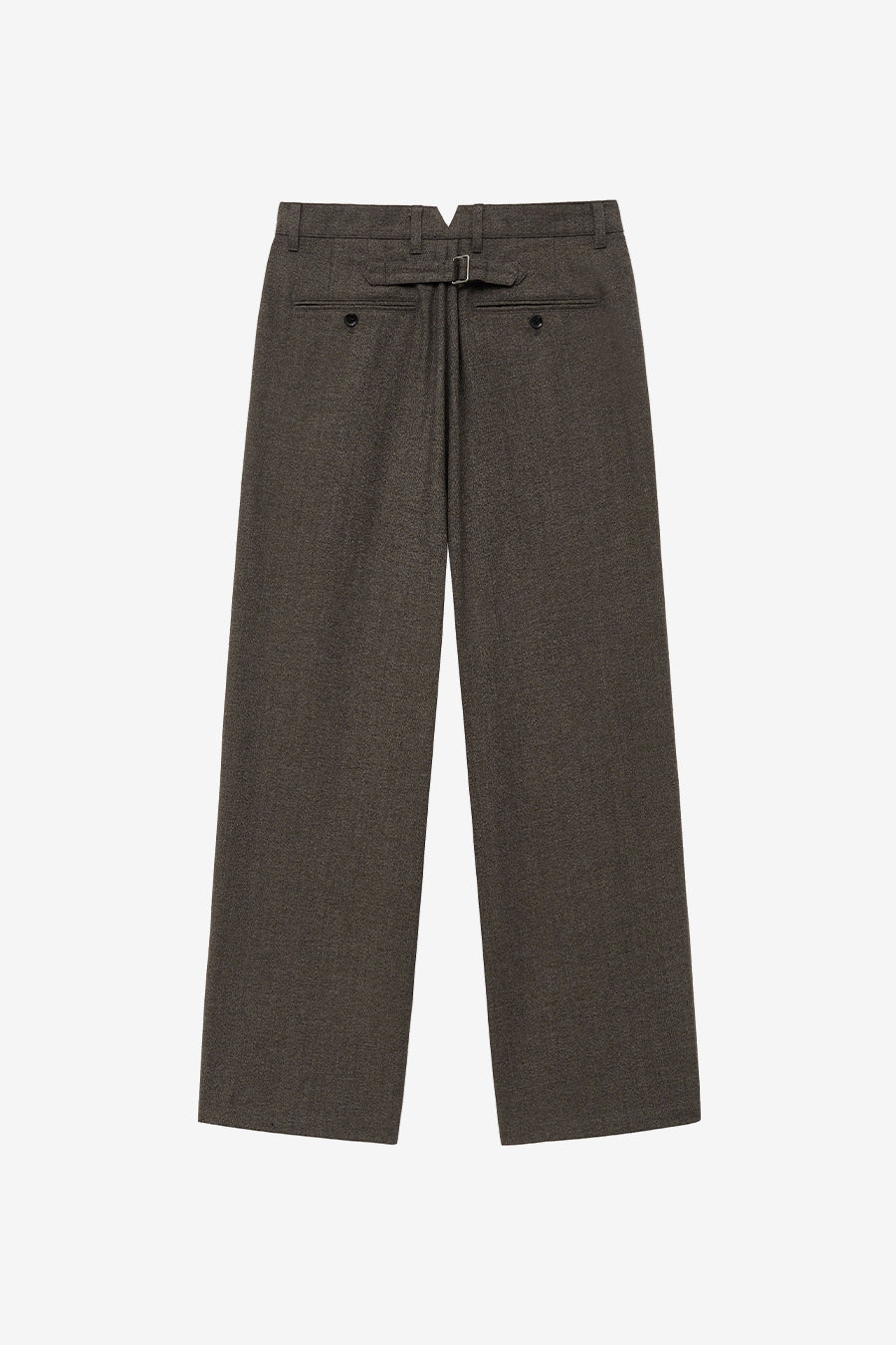Wool Tapered Pants BROWN