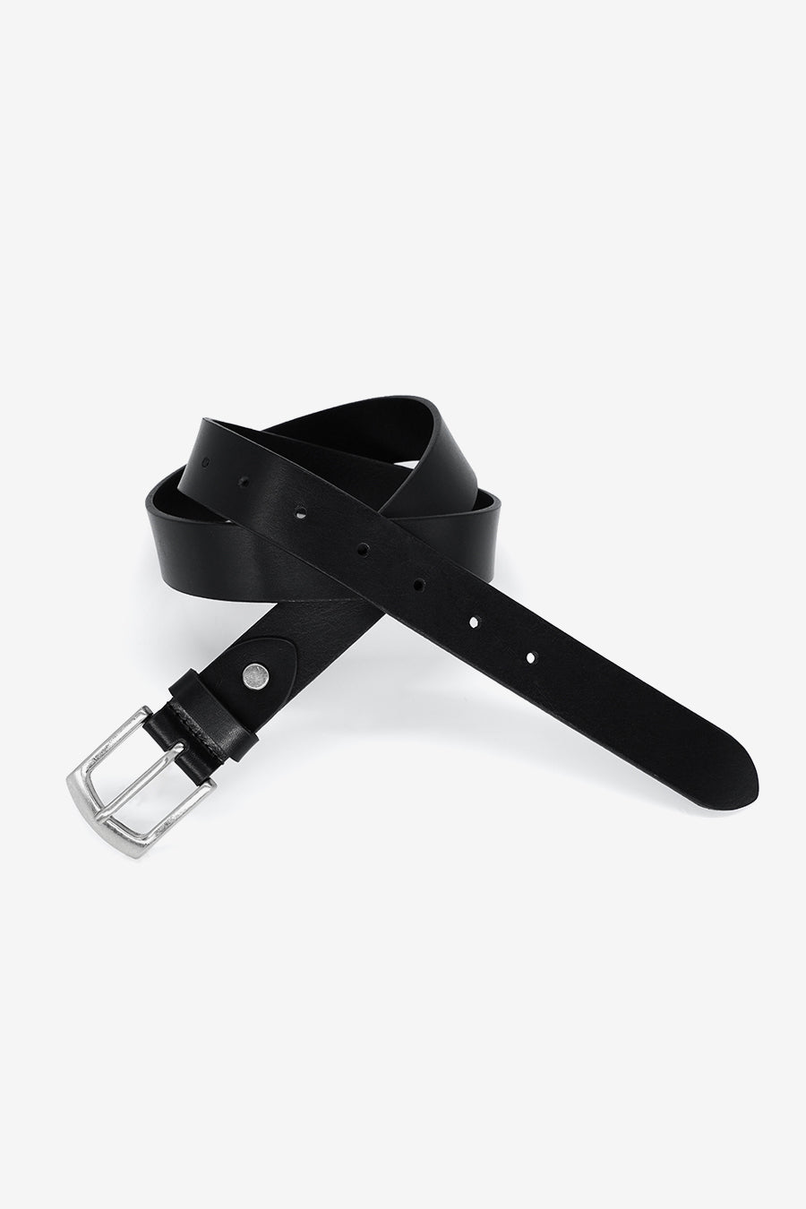 Minimal Leather Belt BLACK