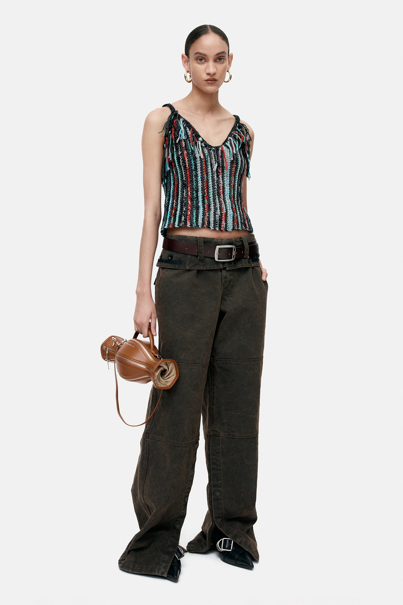 FOLDED WORK PANTS apa851w (BROWN)