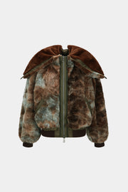 VANESSA FUR N2B JACKET awa728w(BROWN)