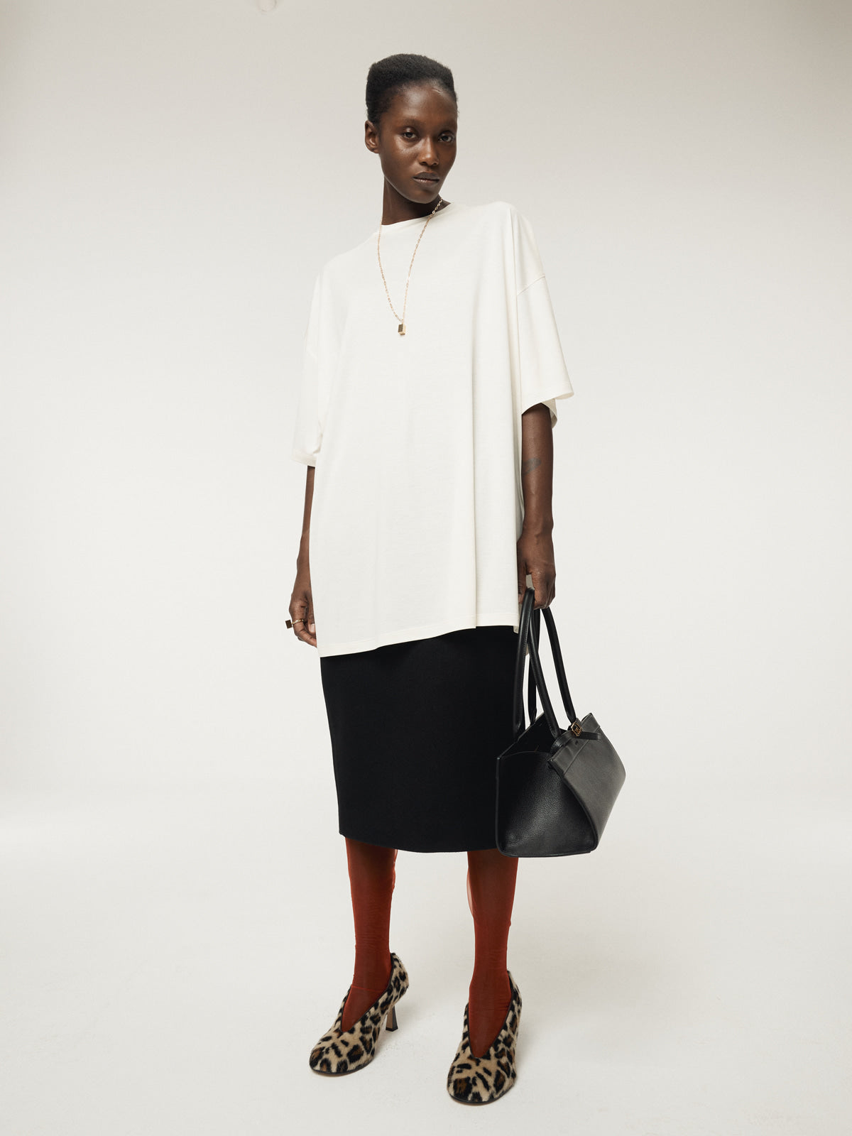 FLUID OVERSIZED T-SHIRT (IVORY)