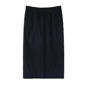 WAVE JACQUARD BANDING SKIRT (BLACK)