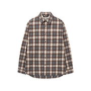 Cotton Flannel Check Shirt BROWN