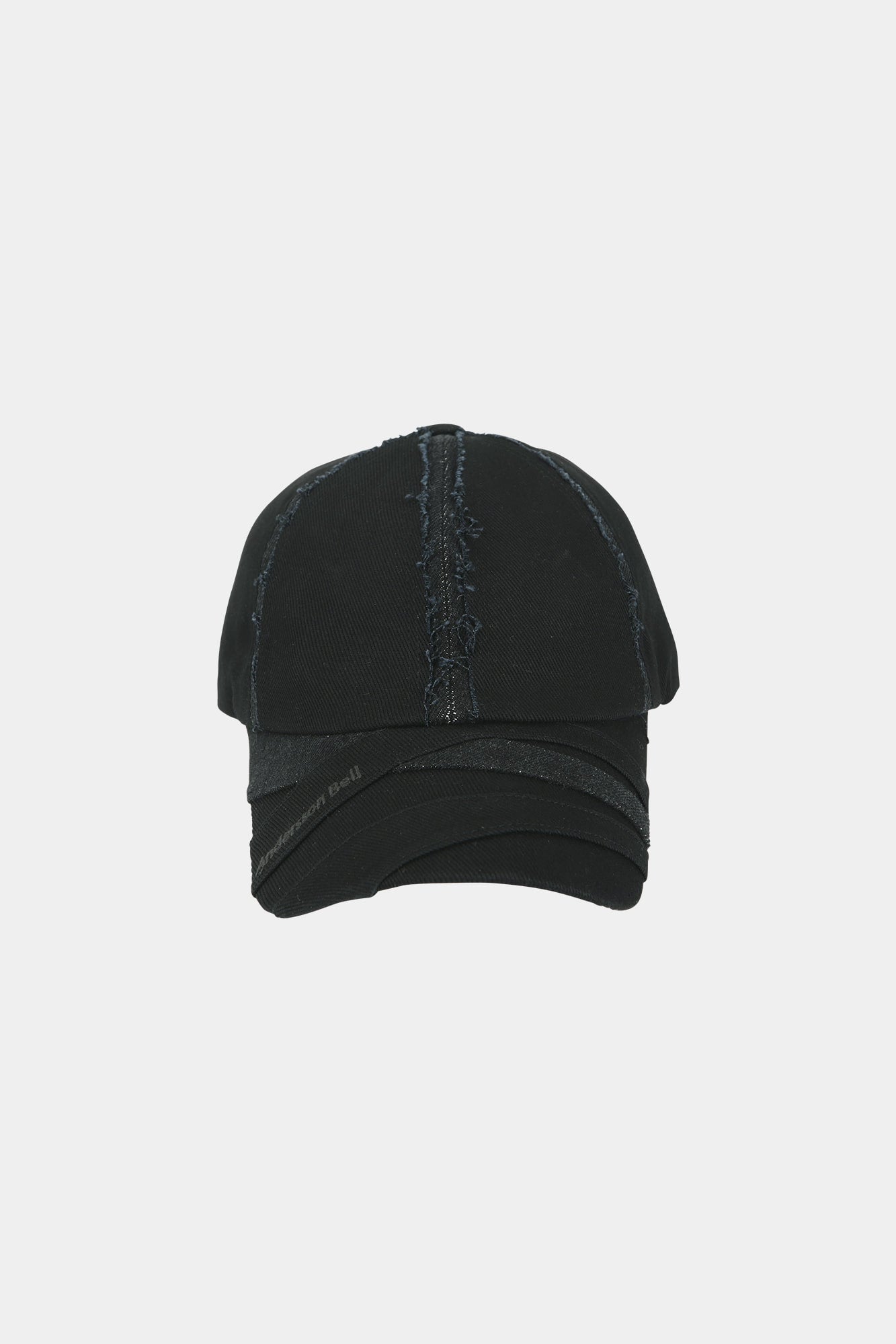 UNISEX LAYERED CAP aaa498u (BLACK/GREY)