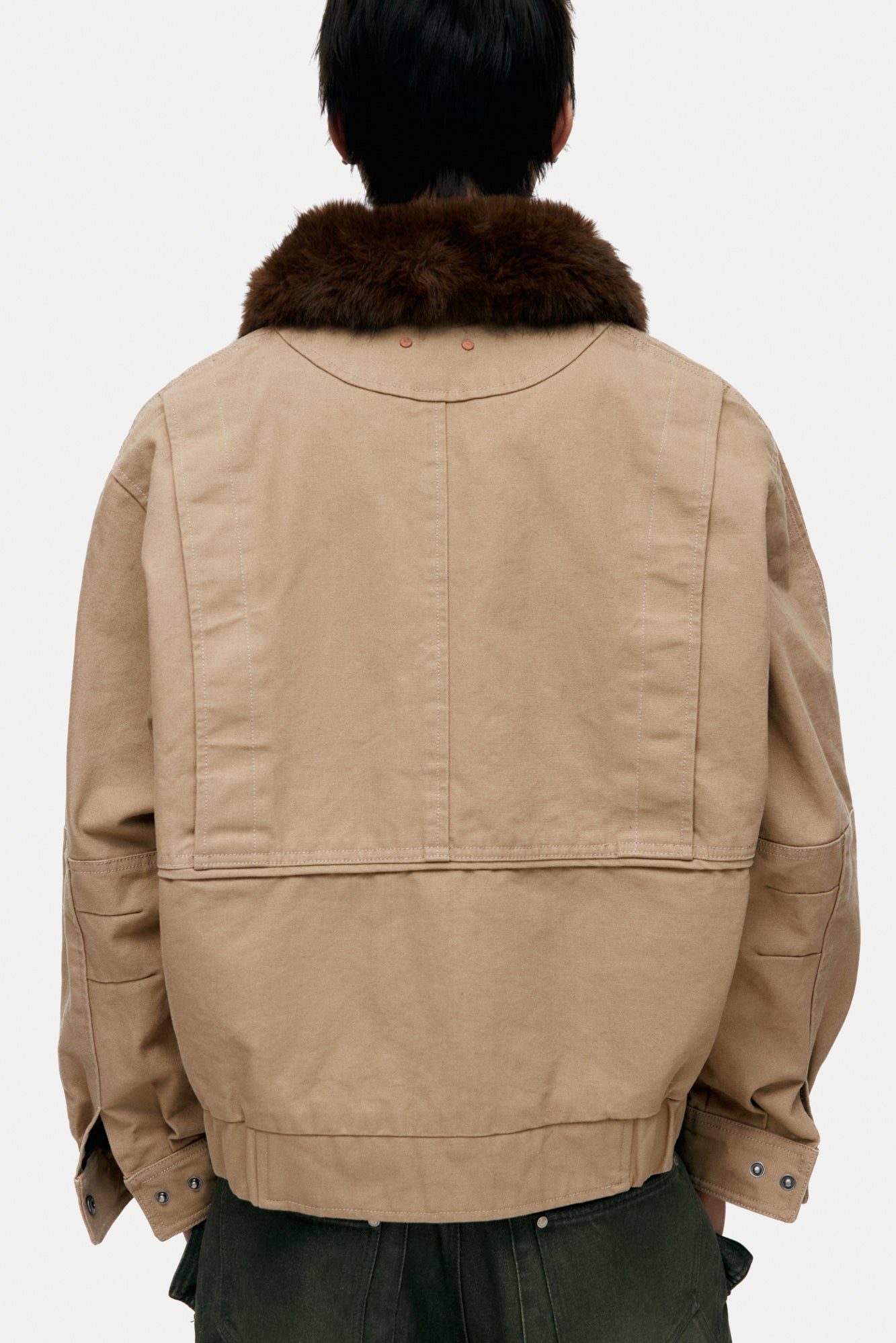 UNISEX ORTEGA WASHED COTTON JACKET awa712u (BEIGE)