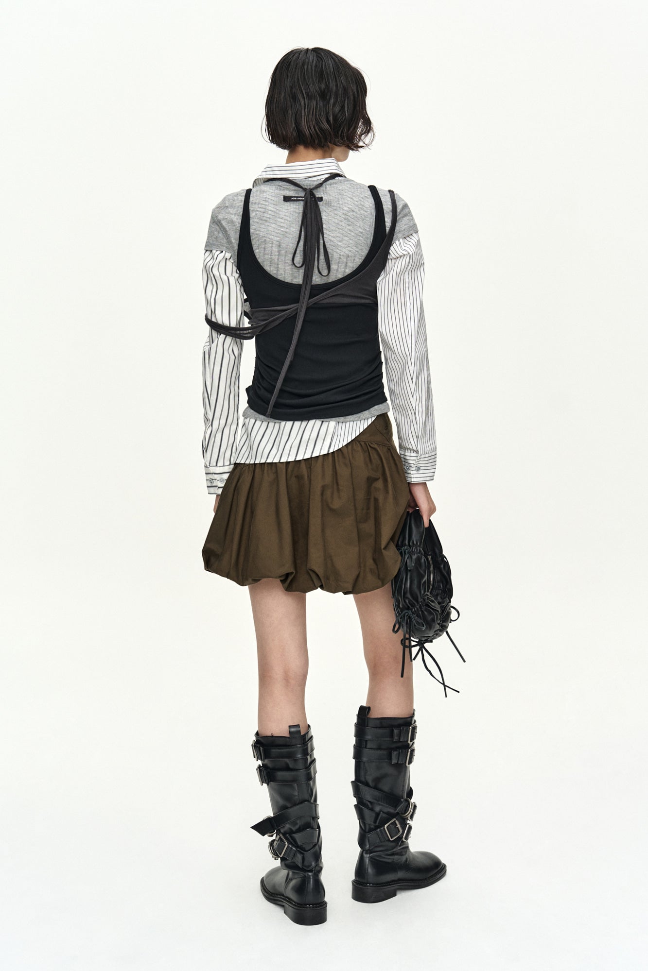 CARGO BALLOON SKIRT apa897w (KHAKI)