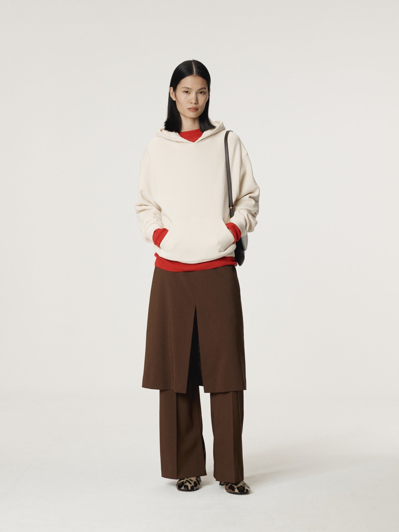 RC LAYERED SKIRT PANTS (TOBACCO)
