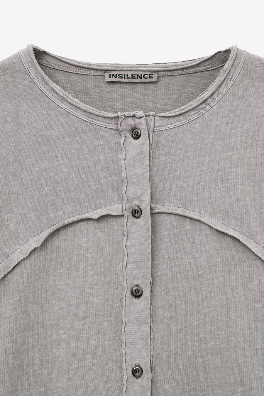 Slim Cutoff Cardigan GREY