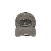 Washed Needlework Cap BROWN