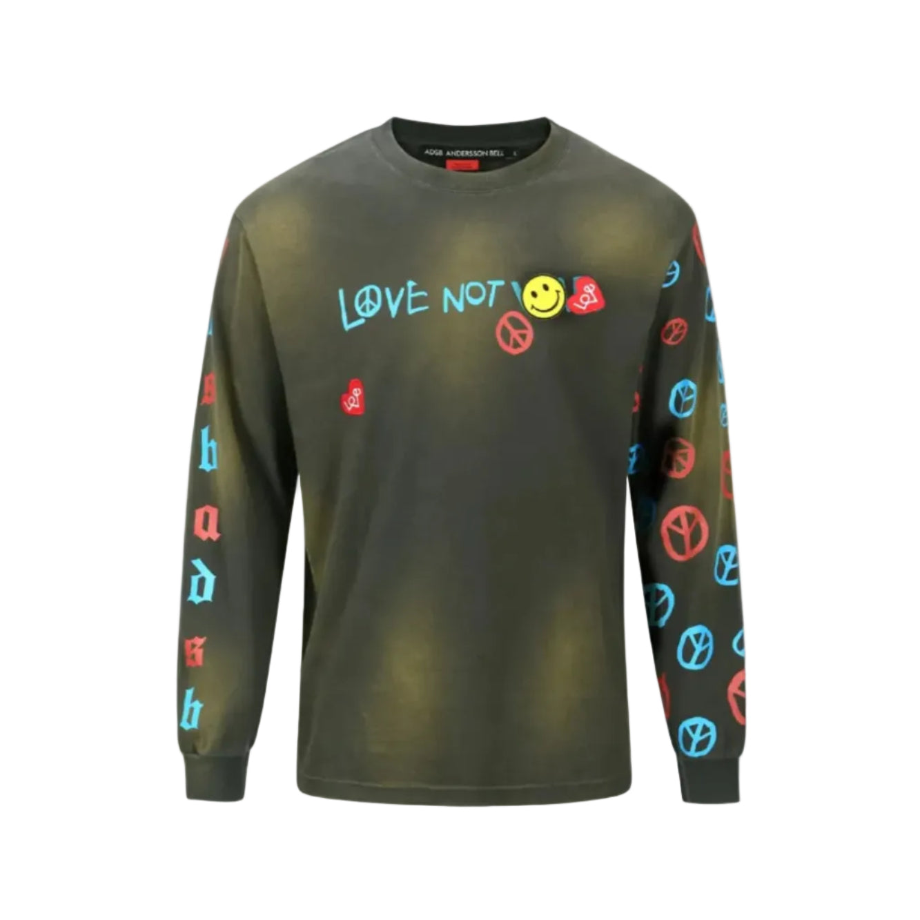 UNISEX LOVE L/S T-SHIRTS atb1254u (CHARCOAL)