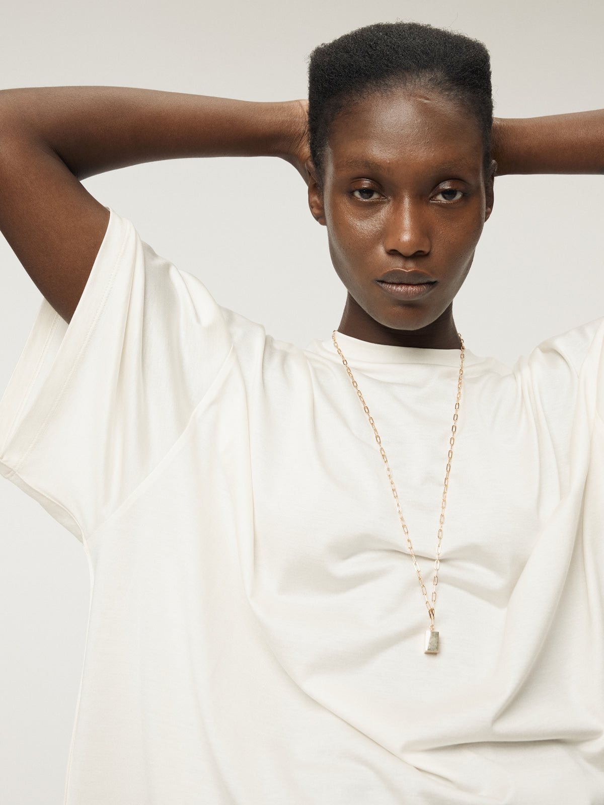 FLUID OVERSIZED T-SHIRT (IVORY)