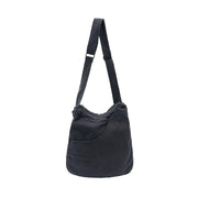 Washed Canvas Crossbody Bag CHARCOAL