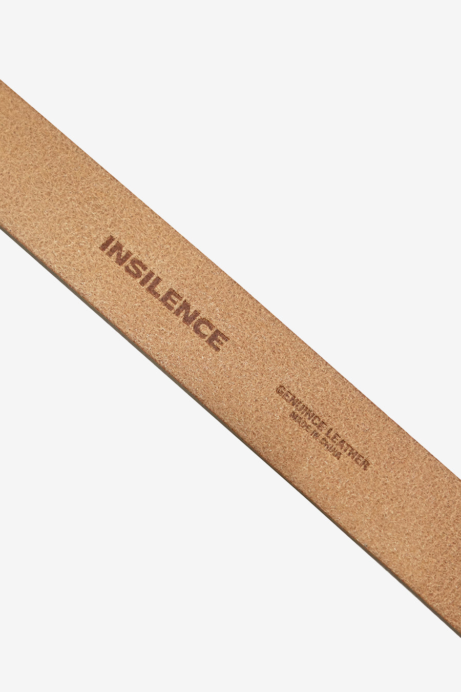 Distressed Leather Belt DARK BROWN